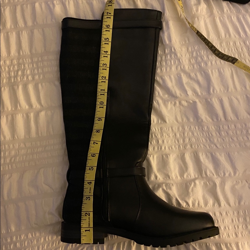 JustFab Black Riding Boots - Picture 8 of 9